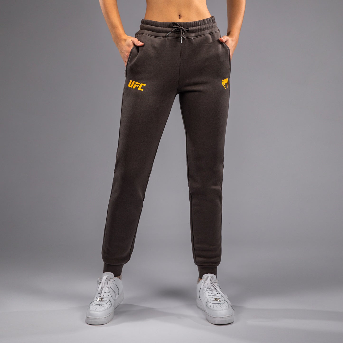 UFC Fusion by Venum Fight Week Katoenen Broek voor Dames - Solid Earthen Brown