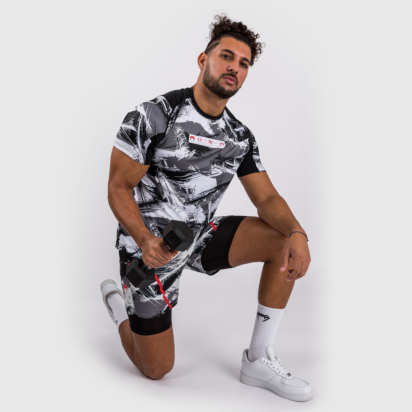 Venum Electron 3.0 Dry-Tech t-shirt - Grijs/Rood