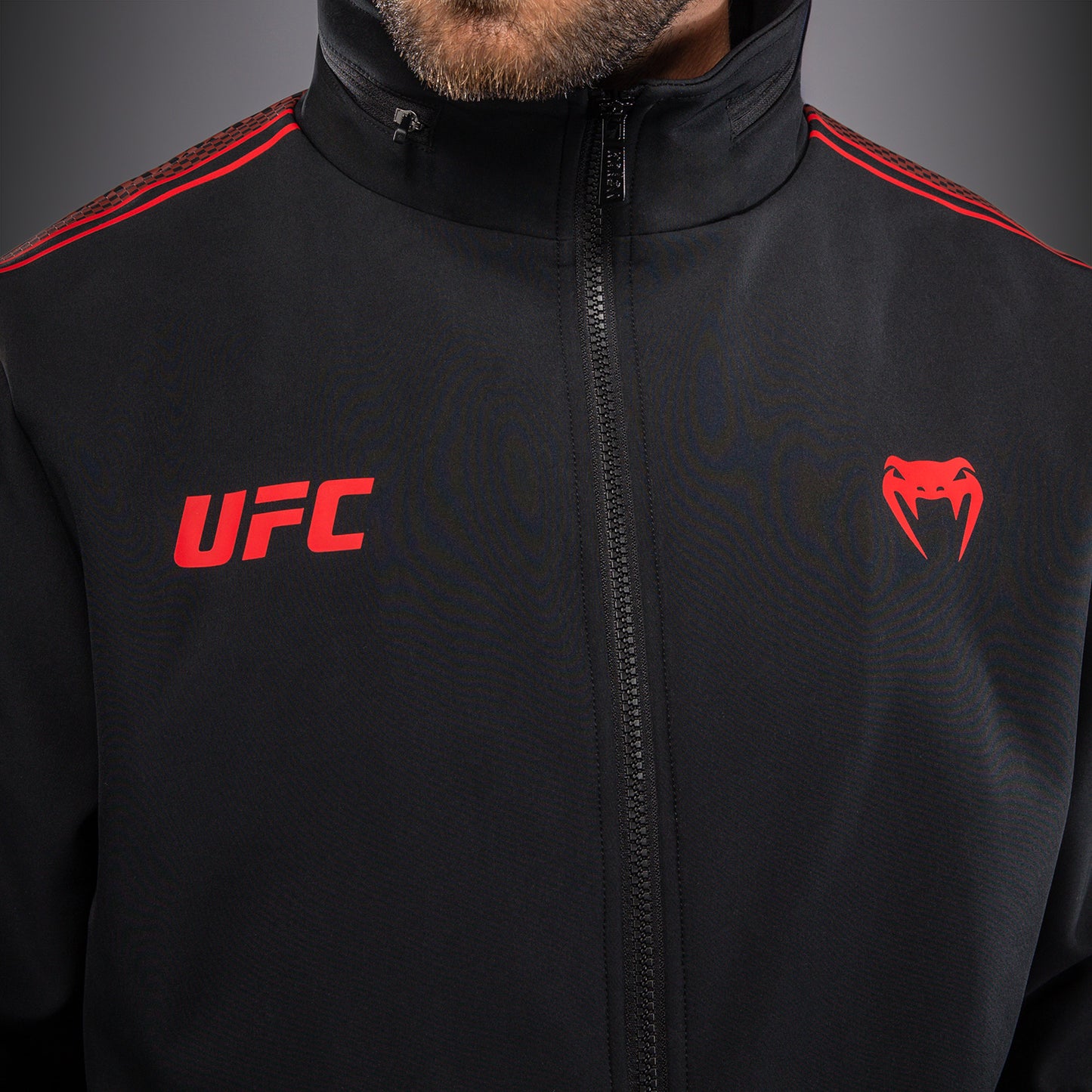 Venum UFC Unity by Venum Authentic Fight Week Heren Hoodie met Rits - Zwart