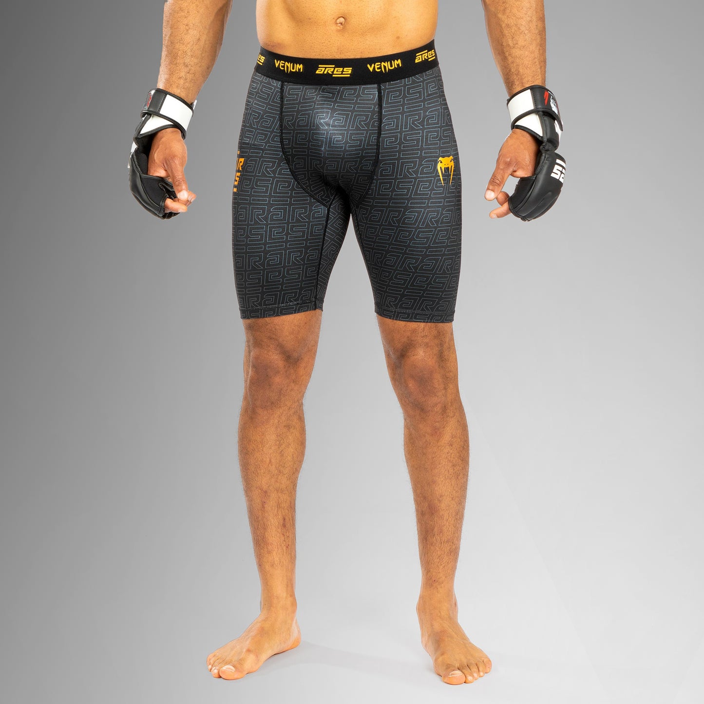 Venum x Ares Heren Vale Tudo Shorts - Zwart/Goud