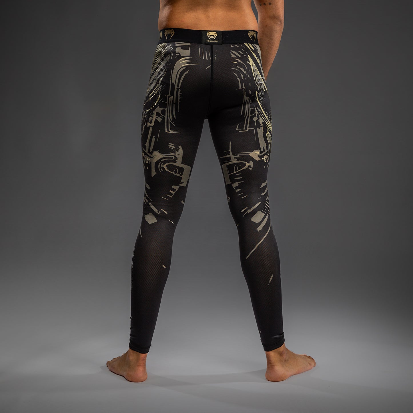 Venum Invader Spats - Zwart/Zand