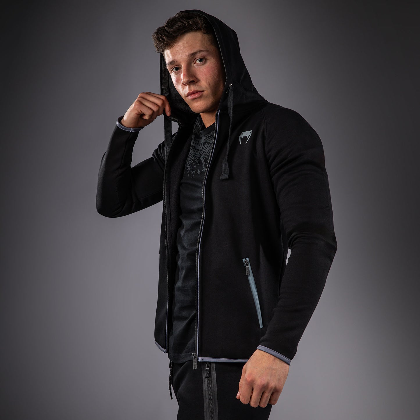 Venum Hoodie – Zwart/Grijs