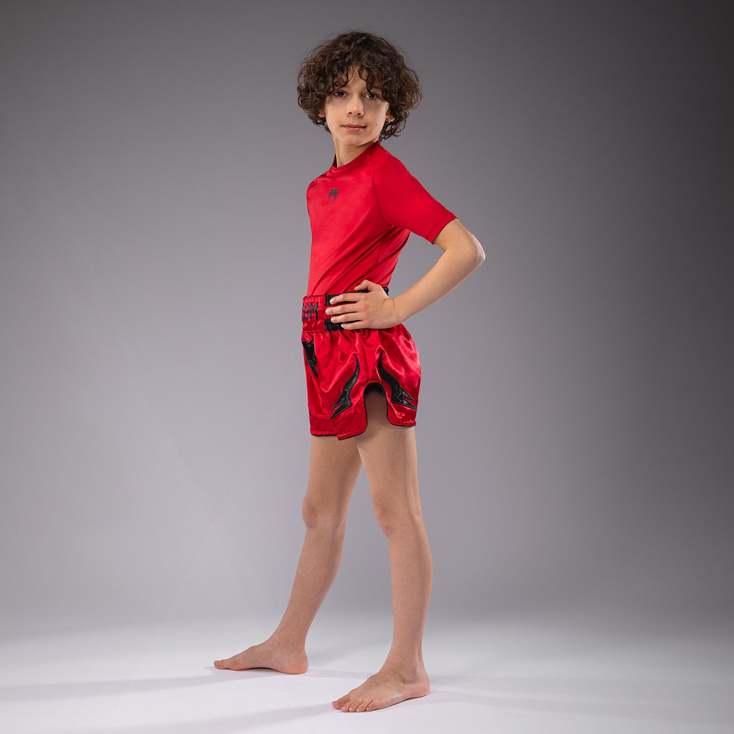 Venum Inferno Thai Shorts voor Kinderen  - Cherry Red