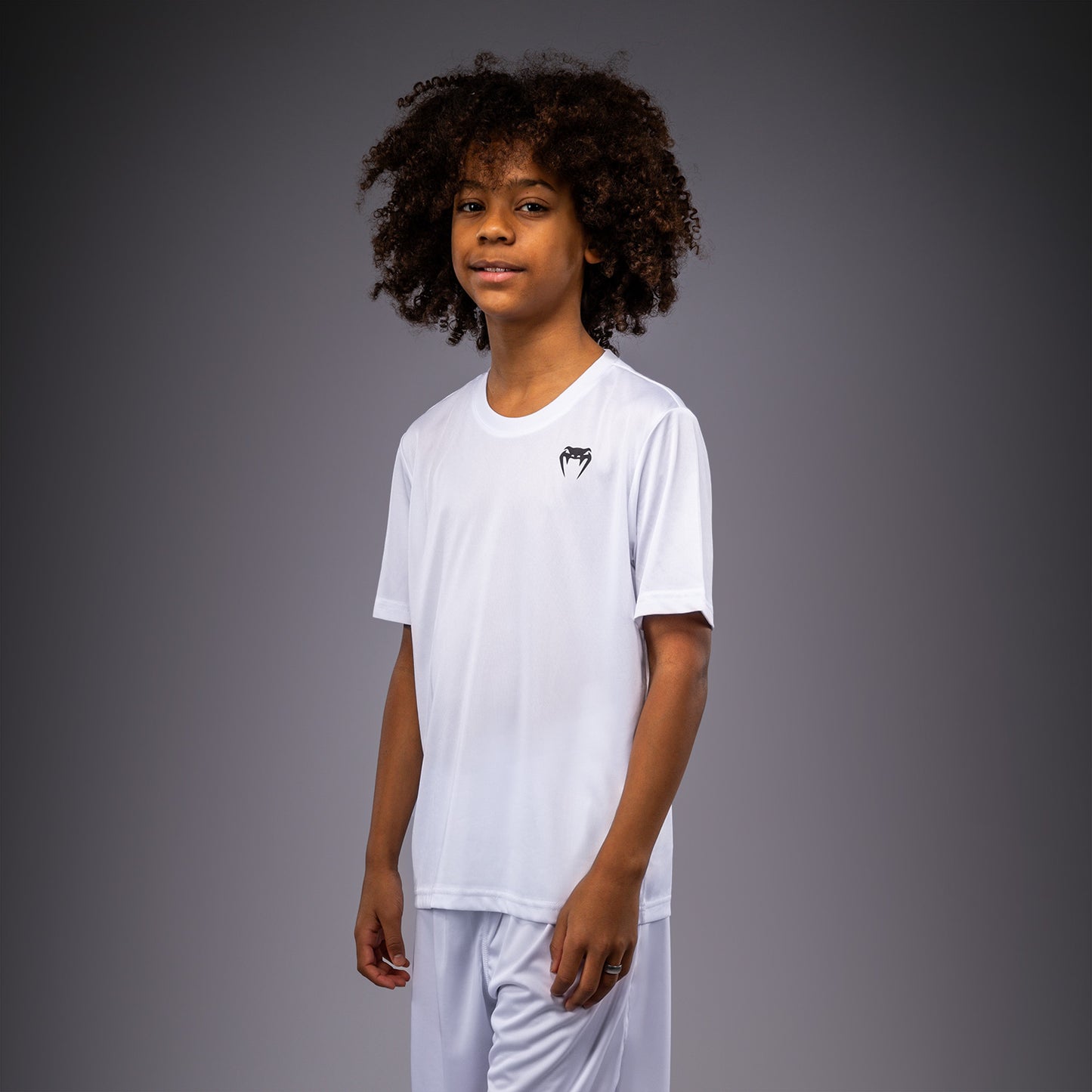 Venum Lineup T-shirt met korte mouwen voor jeugd - Wit/Zwart