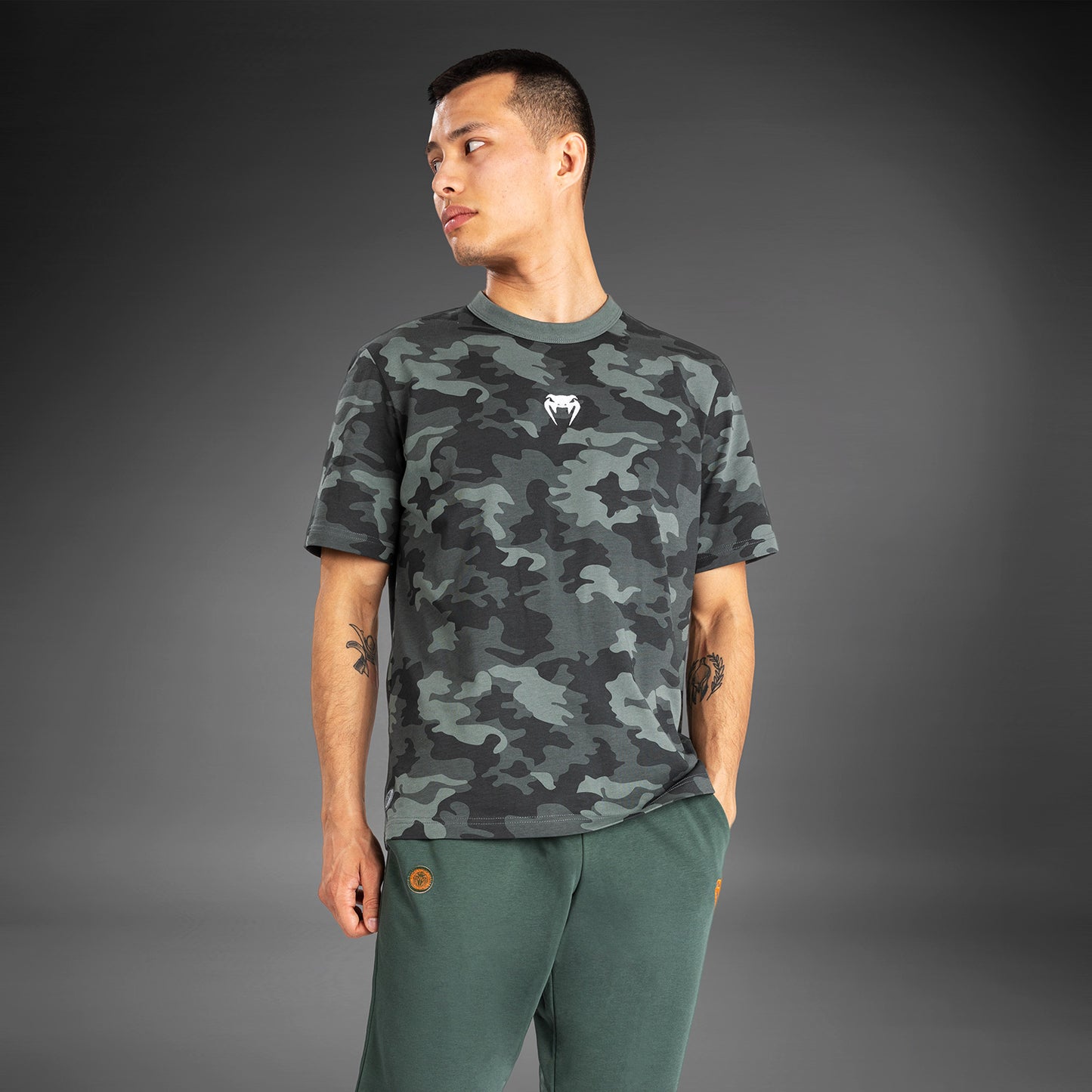 Venum Vortex XL Heren T-Shirt - Khaki Camo
