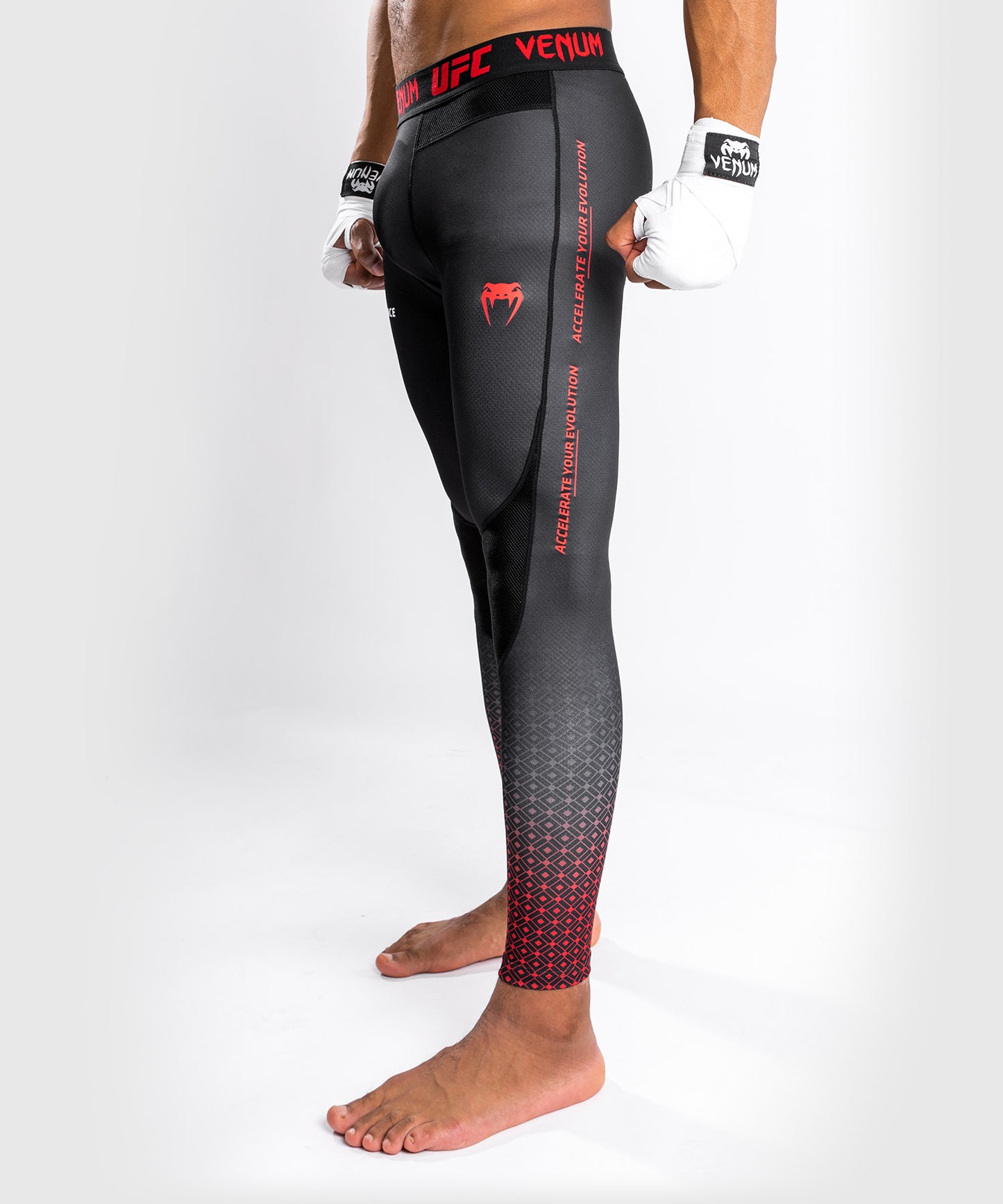Venum UFC Performance Institute Compressiebroek - Zwart/Rood