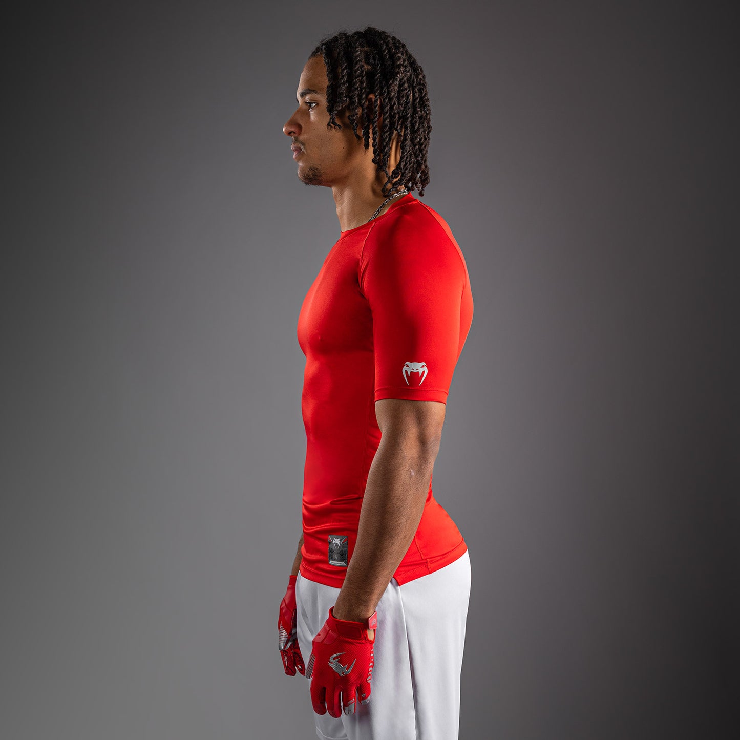 Venum Lineup Compressie T-shirt met halve mouwen - Rood/Wit