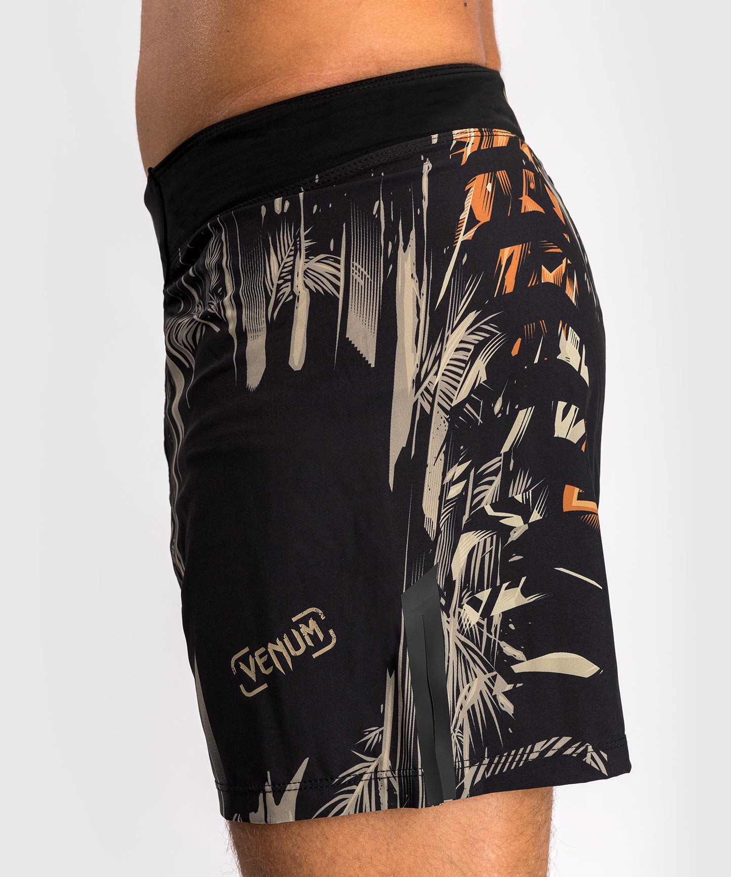 Venum Tiger Fight Shorts Heren - Zwart / Neon Oranje