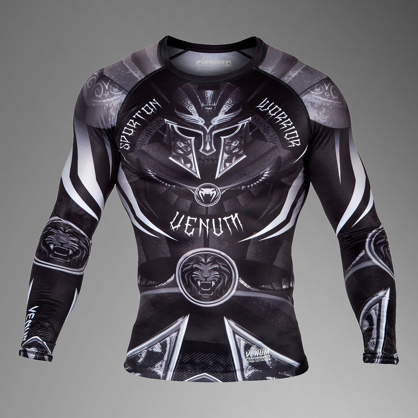 Venum Gladiator 3.0 Rashguard - lange mouwen - zwart/wit