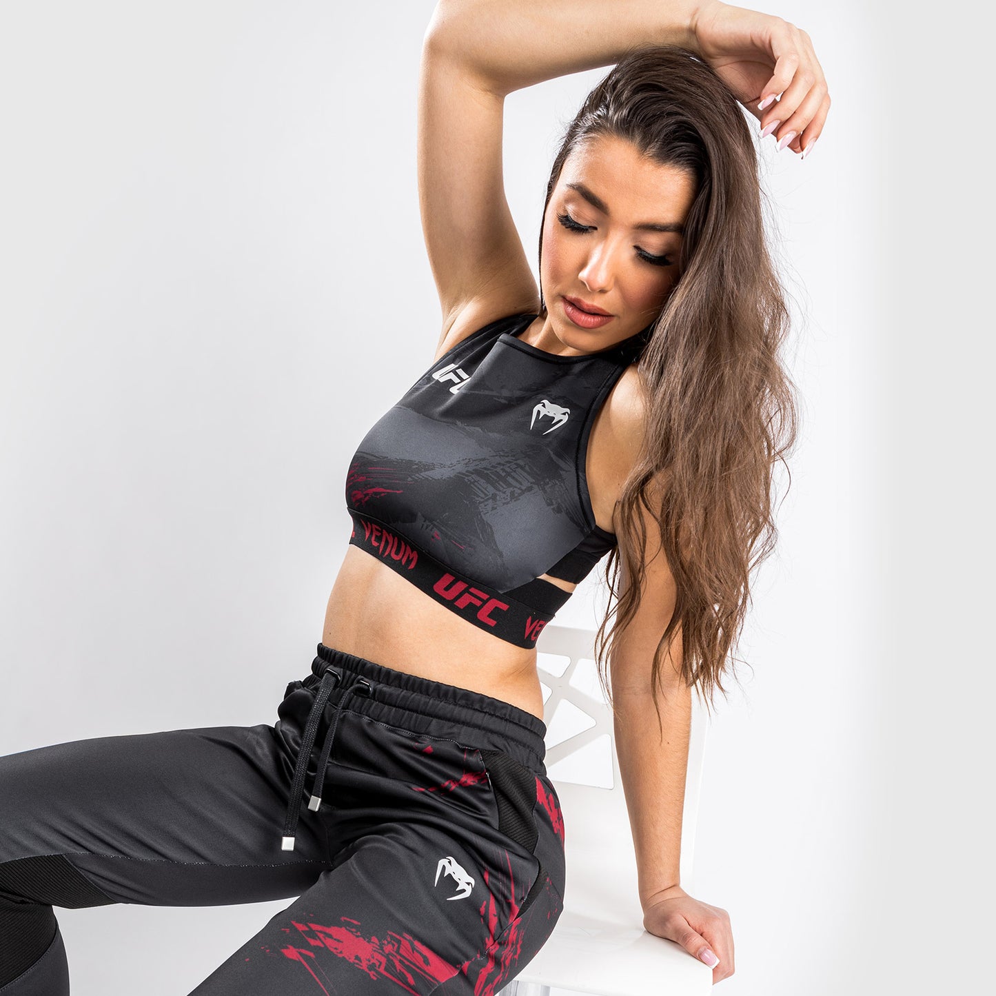 UFC Venum Authentic Fight Week 2.0 Sweatpants - Voor Dames -  Zwart/Rood