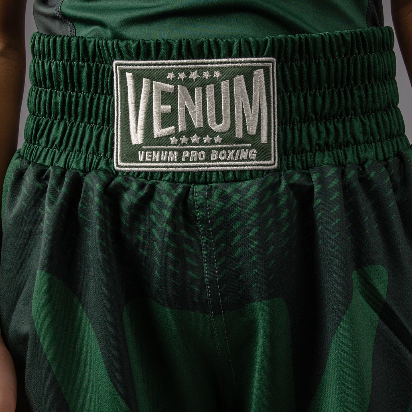 Venum Attack Kids Boksshorts - Bosgroen/Off White