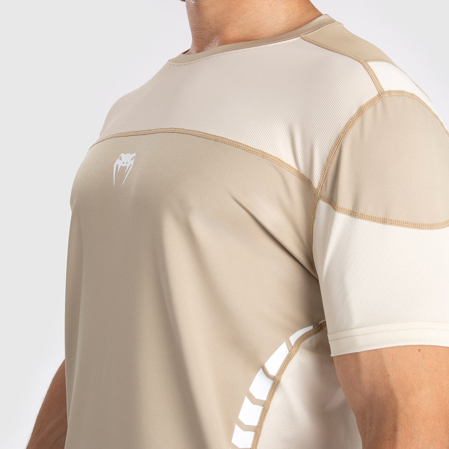 Venum Tempest Heren Dry-Tech T-Shirt - Beige/Zand