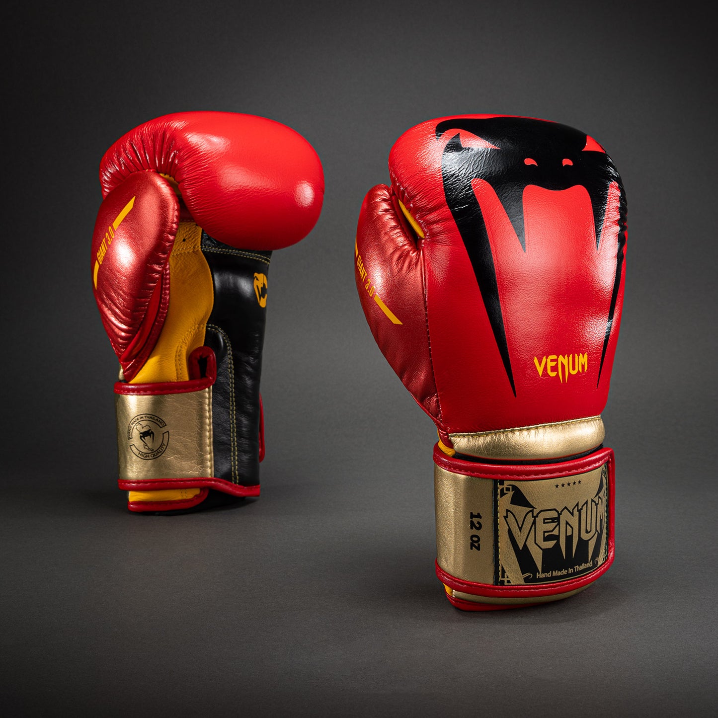 Venum Giant 3.0 Bokshandschoenen - rood/geel/goud