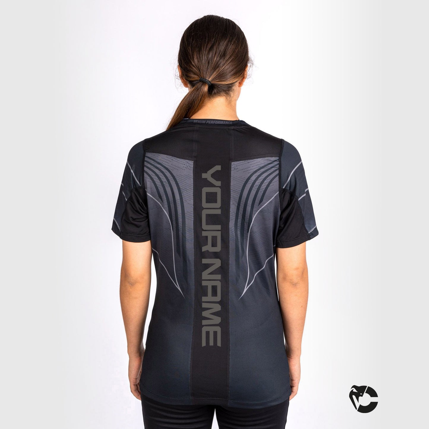 UFC Venum Gepersonaliseerde Authentic Fight Night 2.0 Vrouwen Walkout Jersey - Zwart