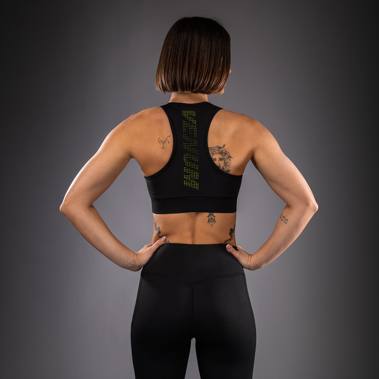 Venum Lazer Sportbeha voor dames - Zwart/Geel