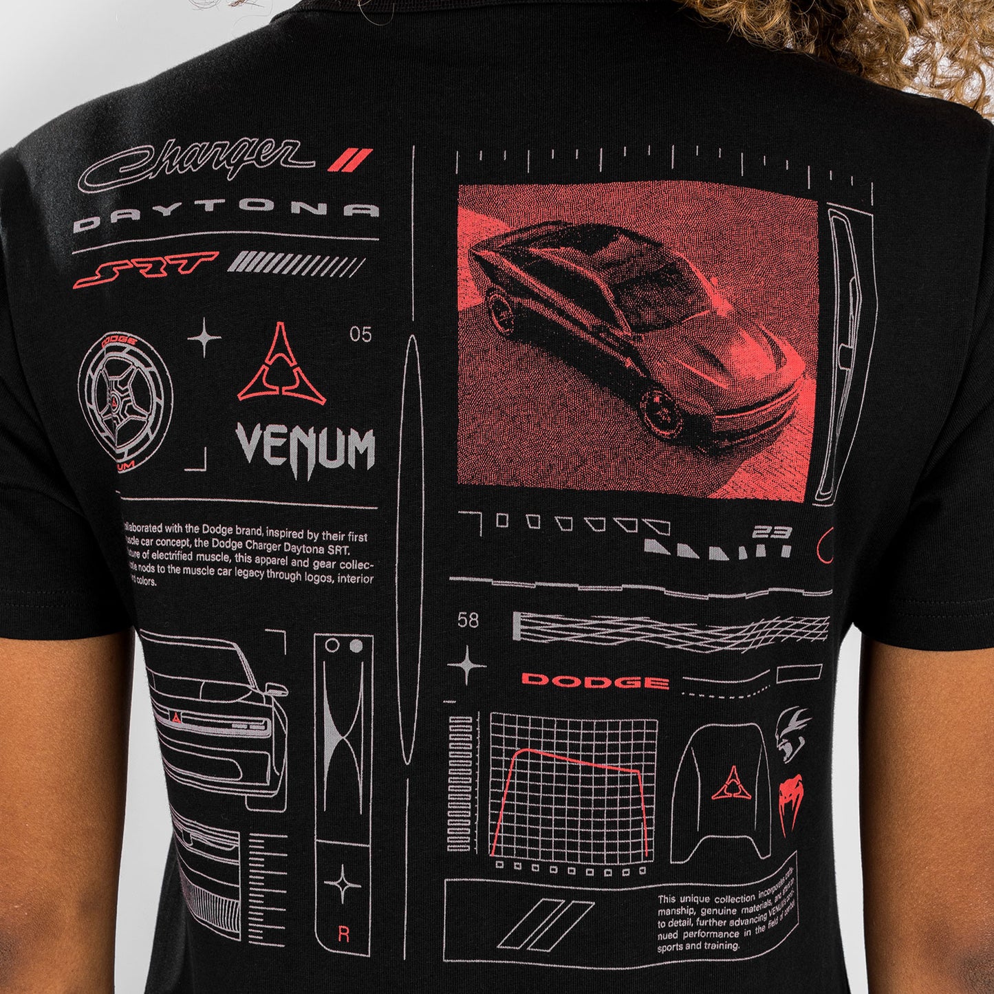 Venum x Dodge Banshee Dames t-shirt - Zwart