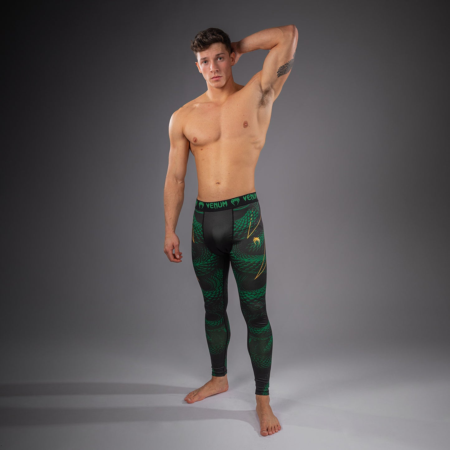 Venum Matupa Spats - Zwart/Groen/Goud