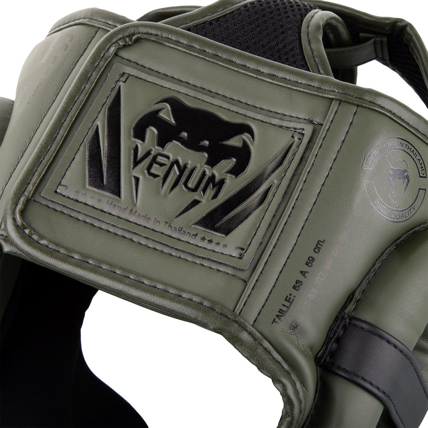 Venum Elite hoofdbeschermer - Khaki/Zwart