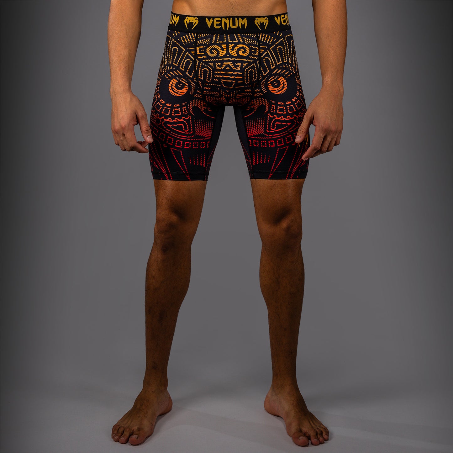 Venum Quetzal Fury Vale Tudo - Zwart/Fury Rood/Tangerine