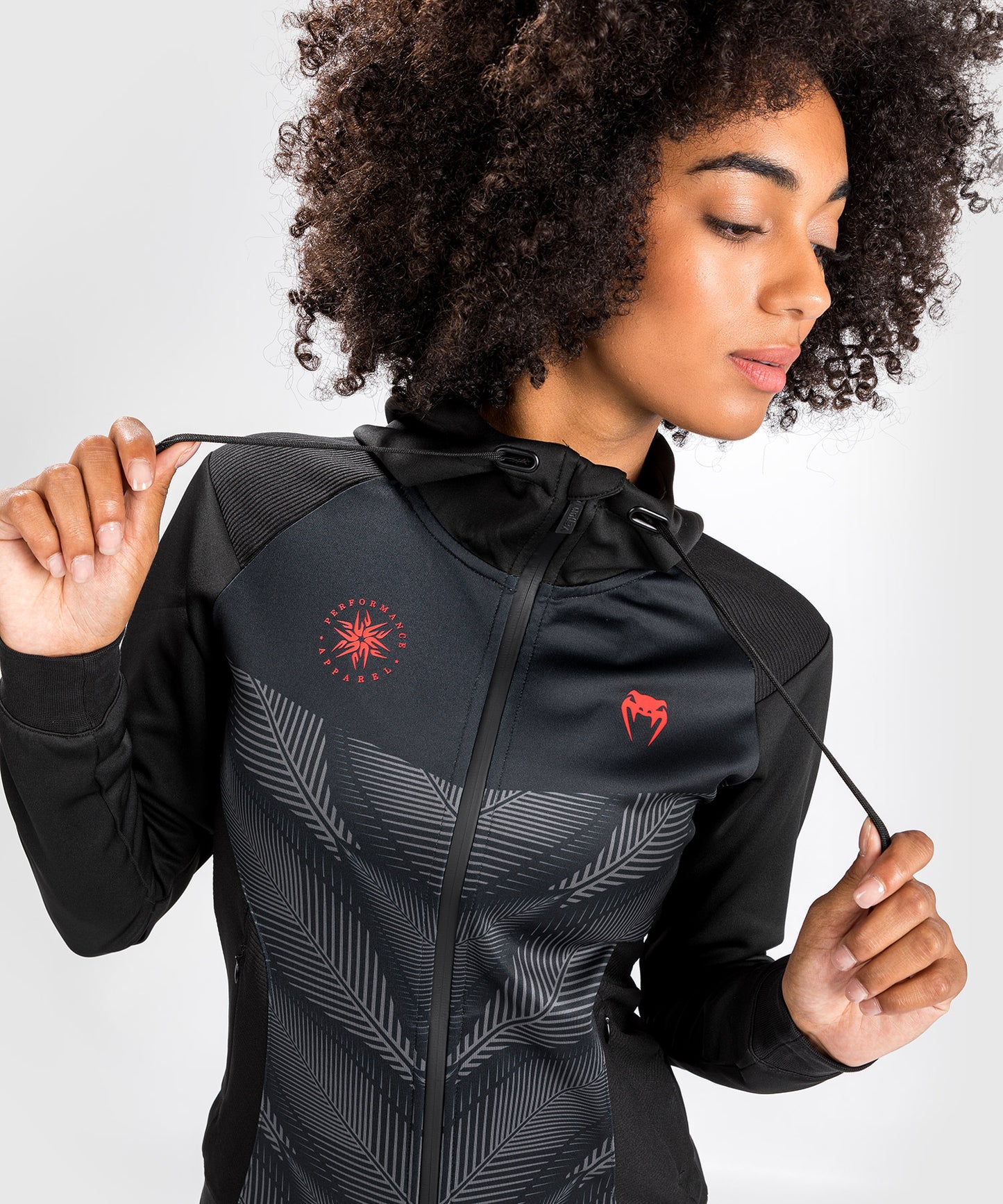 Venum Phantom sweatshirt met capuchon - Voor vrouwen - zwart/rood