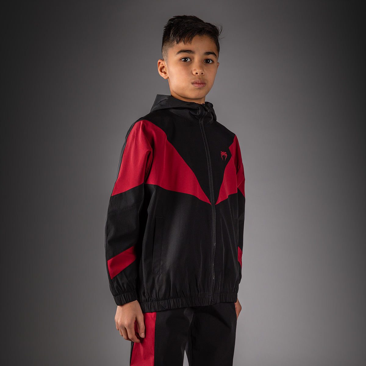 Venum Vectra Trainingsjack voor Kinderen - Zwart/Rood
