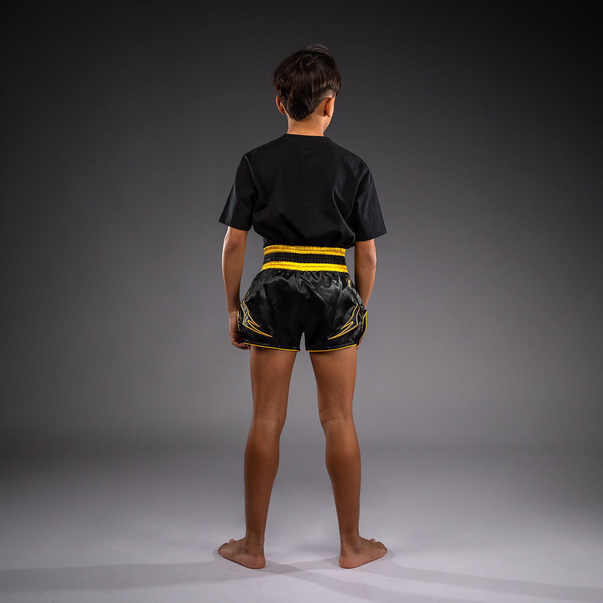 Venum Bangkok Fury Muay Thai-short voor kinderen - Zwart/Goud