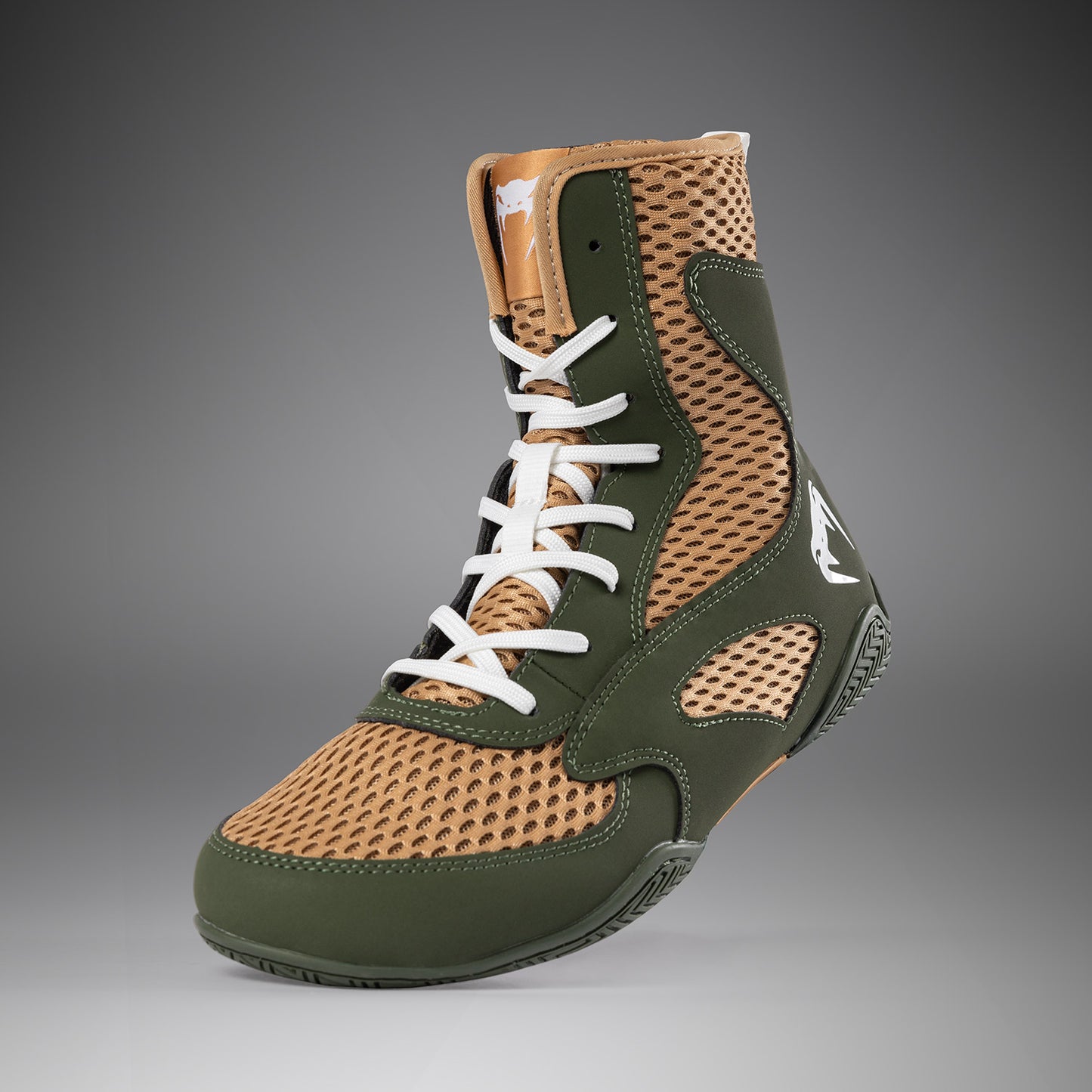 Venum Contender Boksschoenen - Militair Groen/Zand