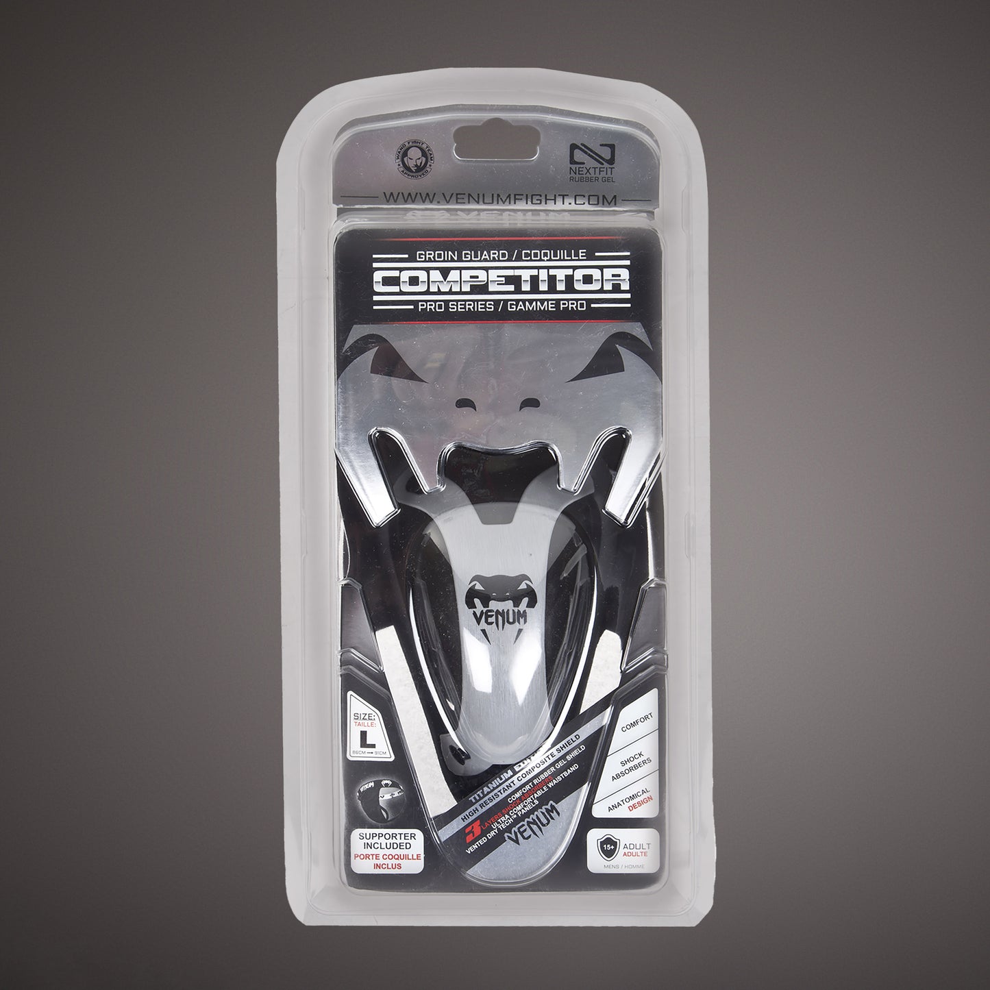 Venum Competitor Silver Series Kruisbeschermer en Suspensorium