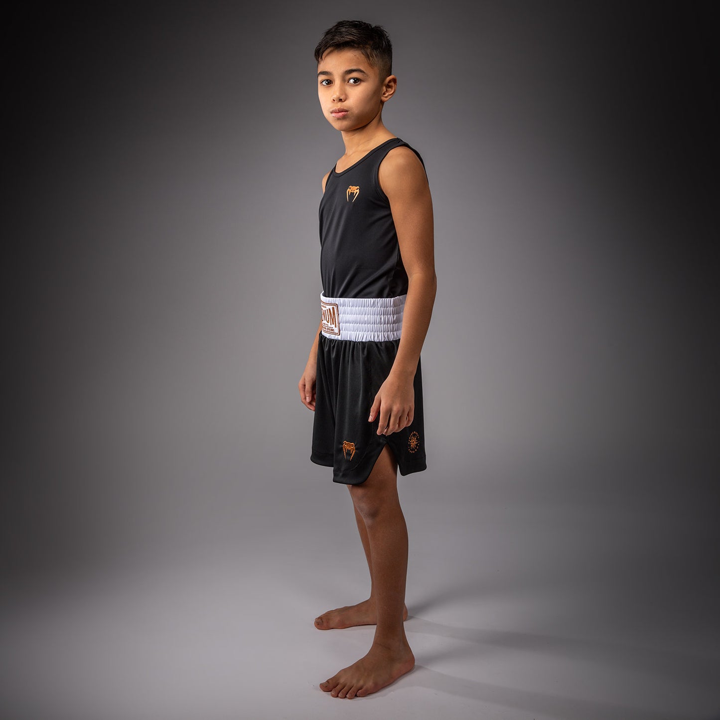 Venum Classic Boksshort Voor Kinderen – Zwart/Goud