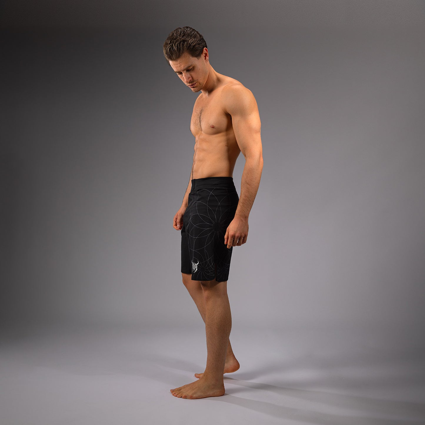 Venum Gladiator 5.0 Heren Gevechtsshort - Zwart/Zilver