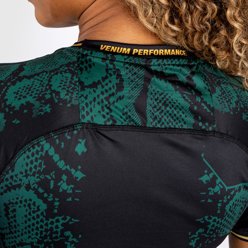 UFC Adrenaline by Venum Personalized Authentic Fight Night Women's Walkout Jersey - Emerald Edition - Groen/Zwart/Goud
