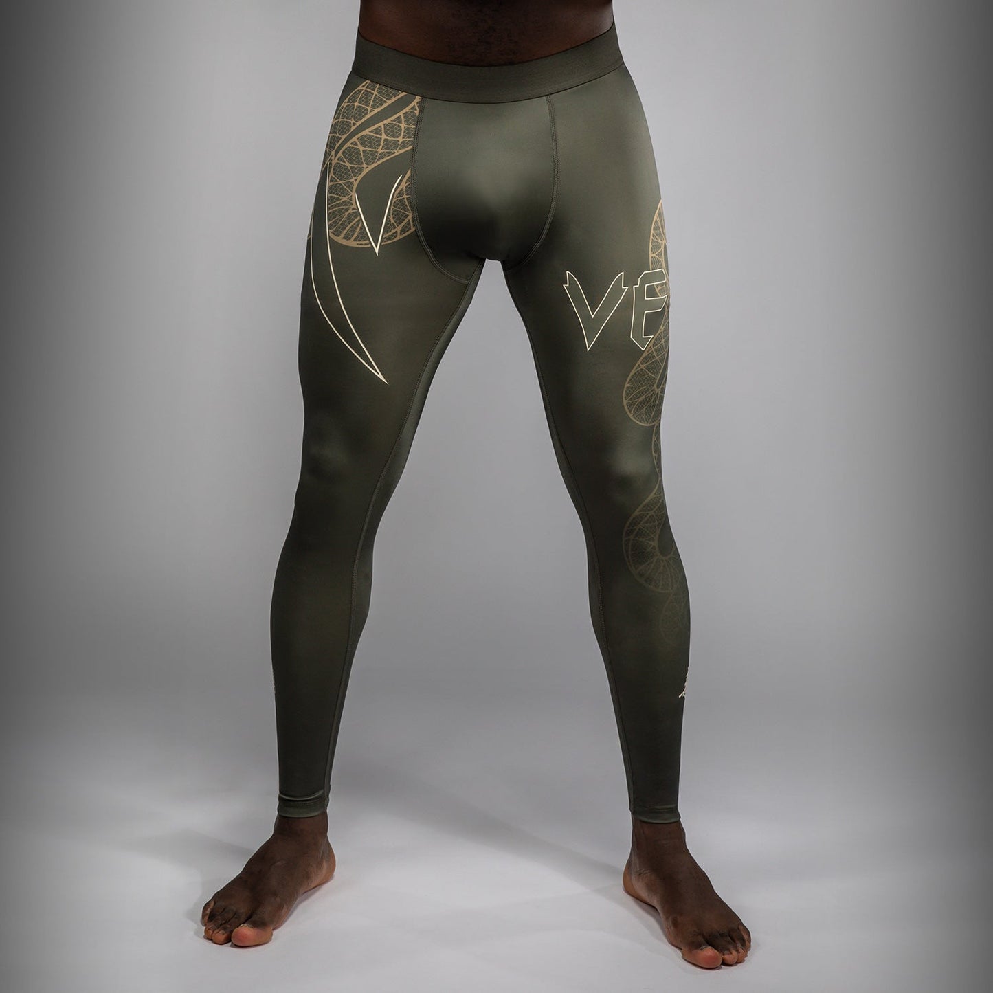 Venum Serpenti Spats – Khaki/Bronze/Ivoor