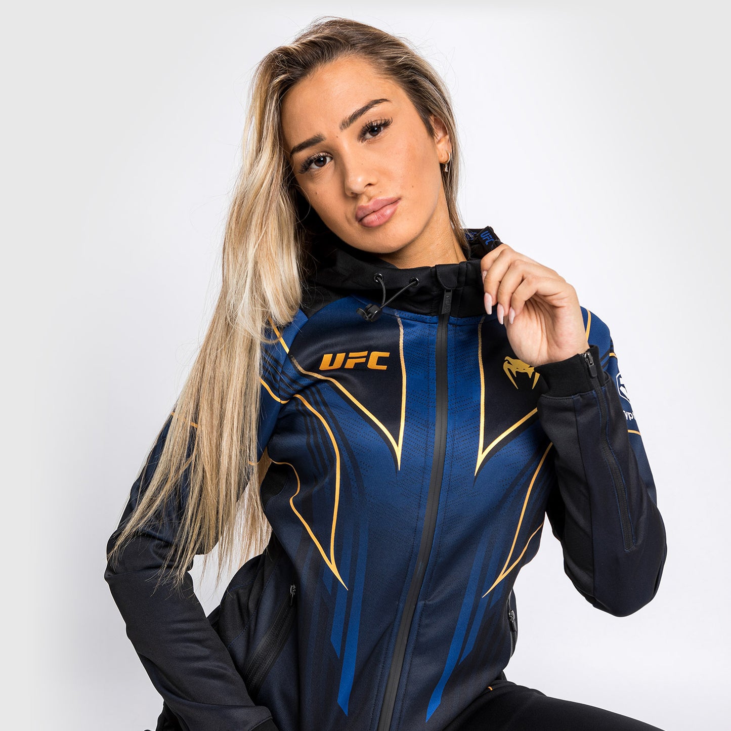 UFC Venum Authentic Fight Night 2.0 Walkout-hoodie voor dames - Midnight Edition - Champion