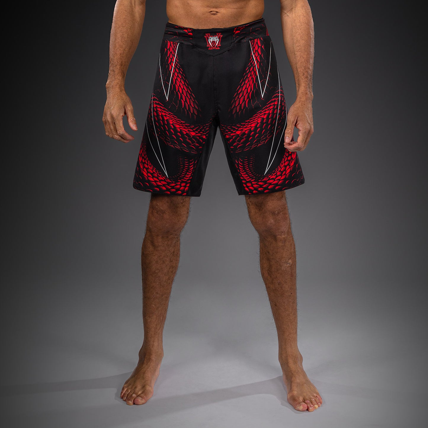 Venum Matupa Fightshorts - Zwart/Rood/Zilver