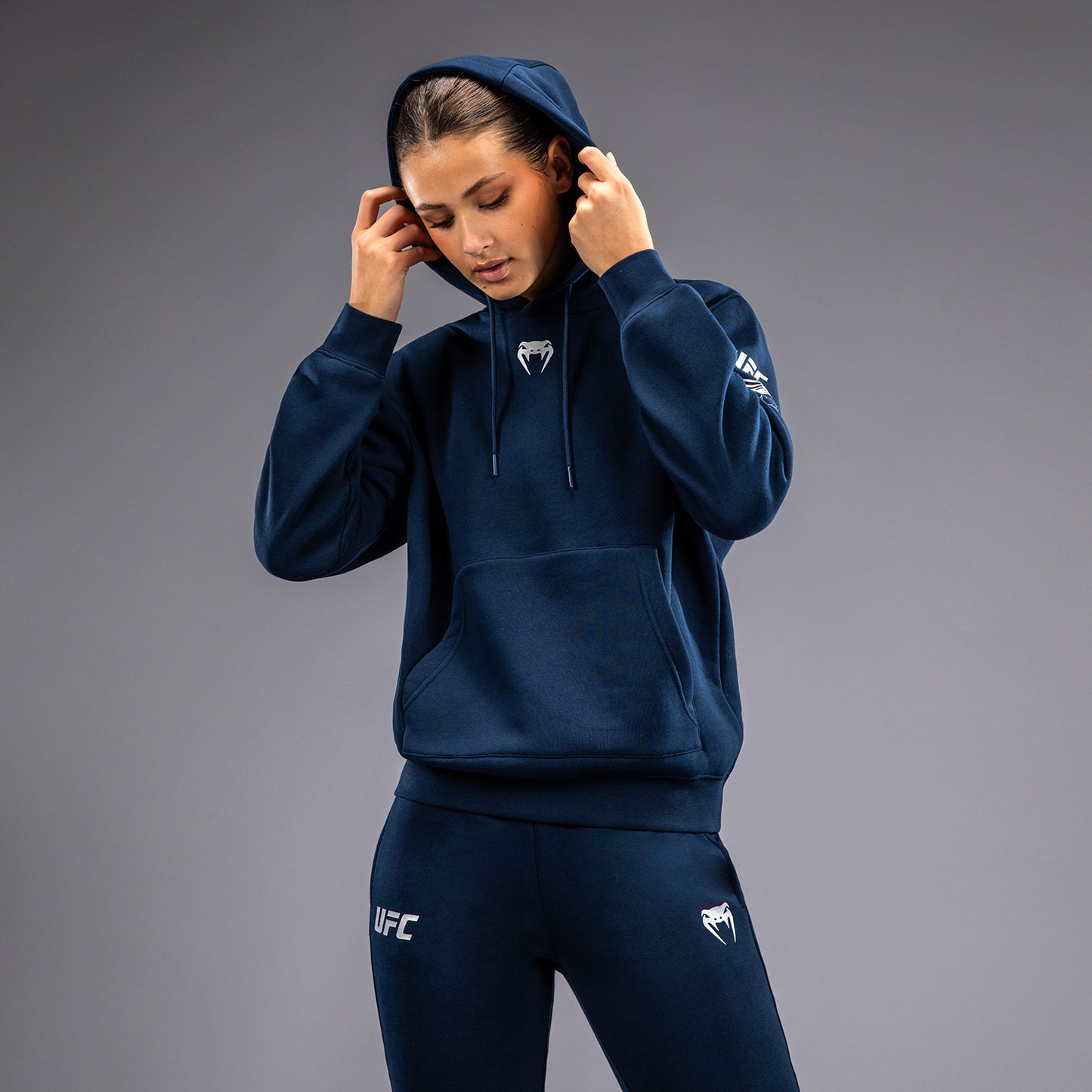 UFC Fusion by Venum Fight Week Hoodie voor Dames - Solid Oceaanblauw