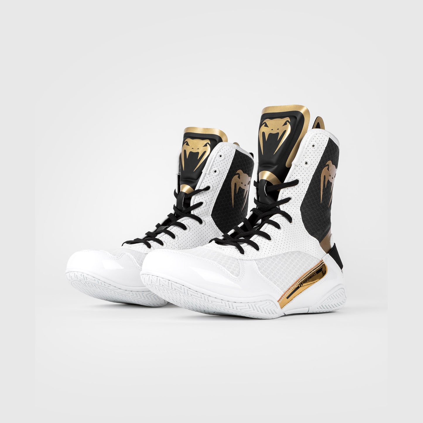 Venum Elite Boksschoenen - Wit/Zwart/Goud