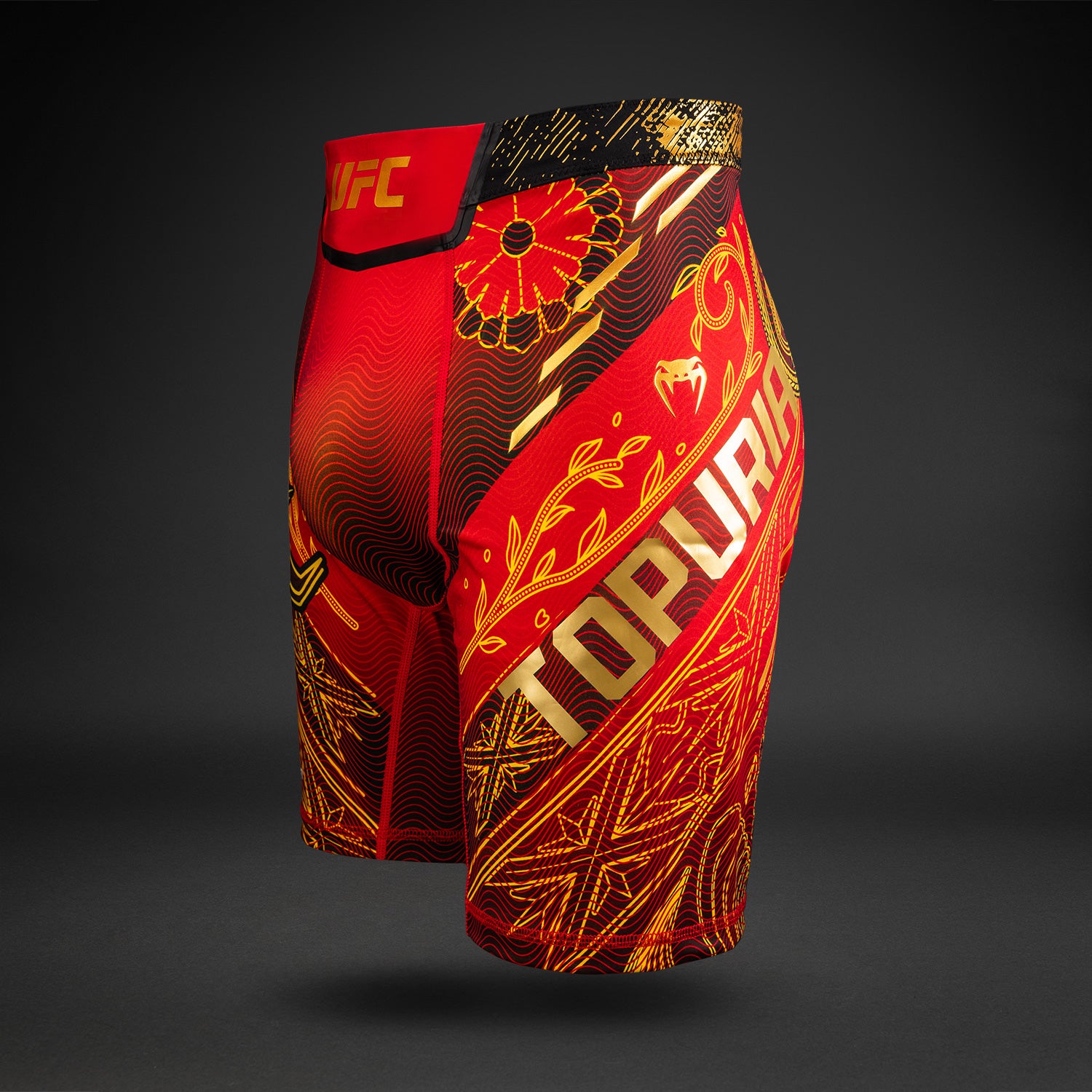 UFC Unrivaled by Venum Ilia Topuria Mannen Vale Tudo Short - Rood UFC Unrivaled by Venum Ilia Topuria Mannen Vale Tudo Short - Rood