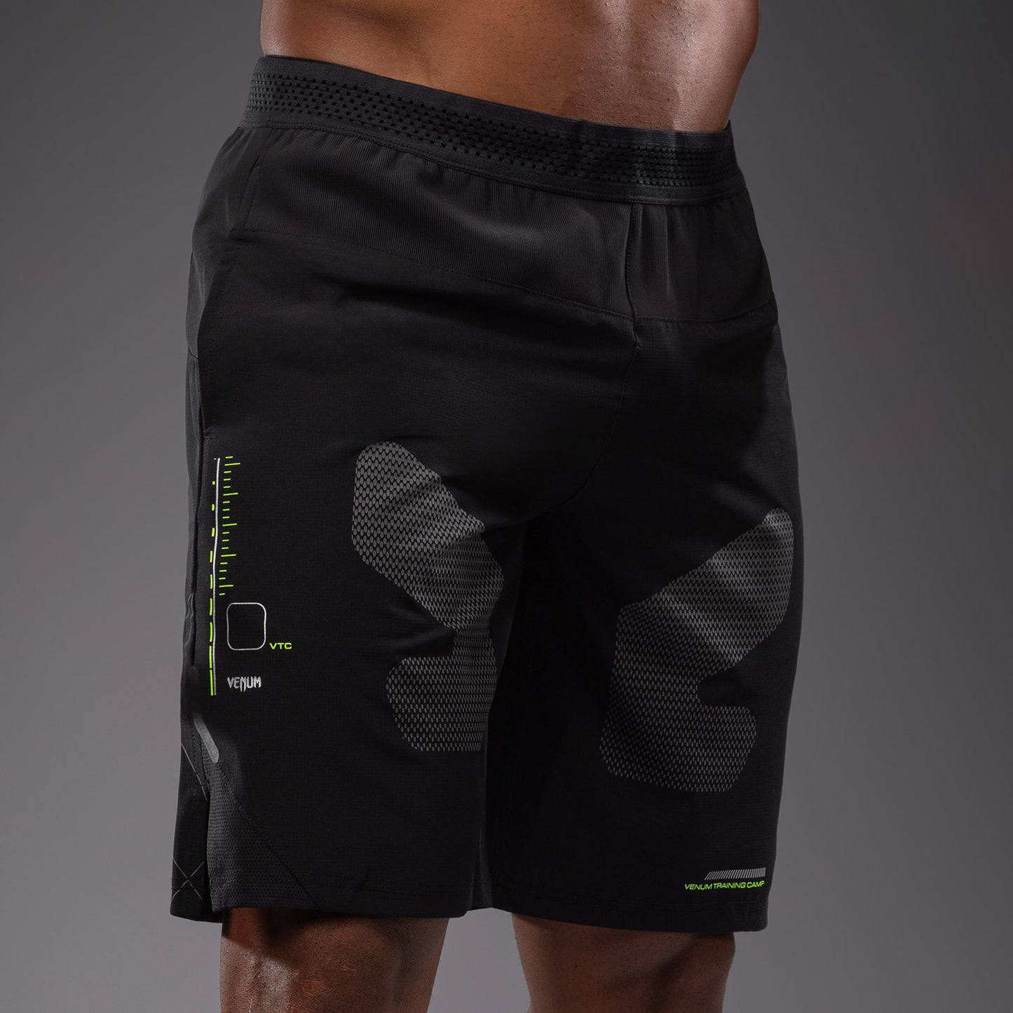 Venum Training Camp 4.0 Trainingsshort - Zwart/Neon Groen