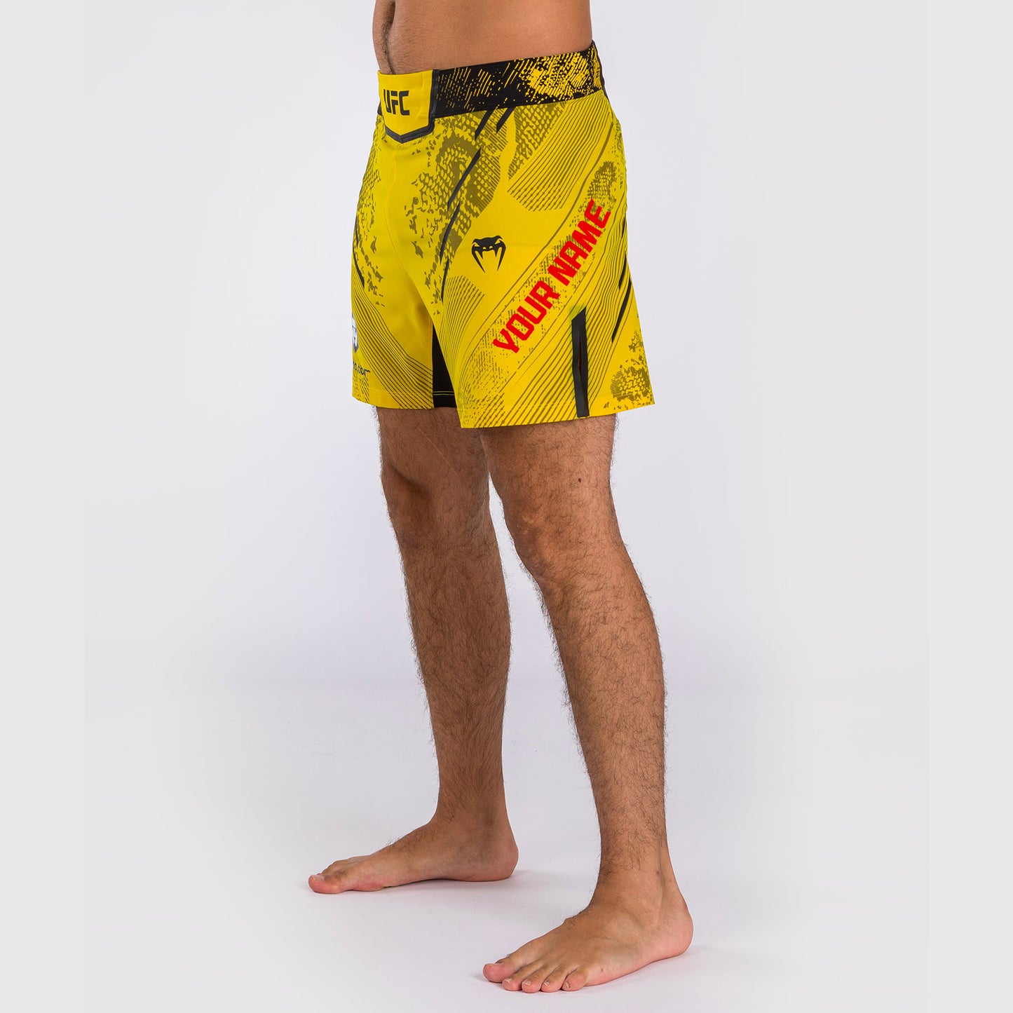 UFC Adrenaline by Venum Gepersonaliseerd Authentic Fight Night Heren Kort Gevecht - Korte Pasvorm - Geel