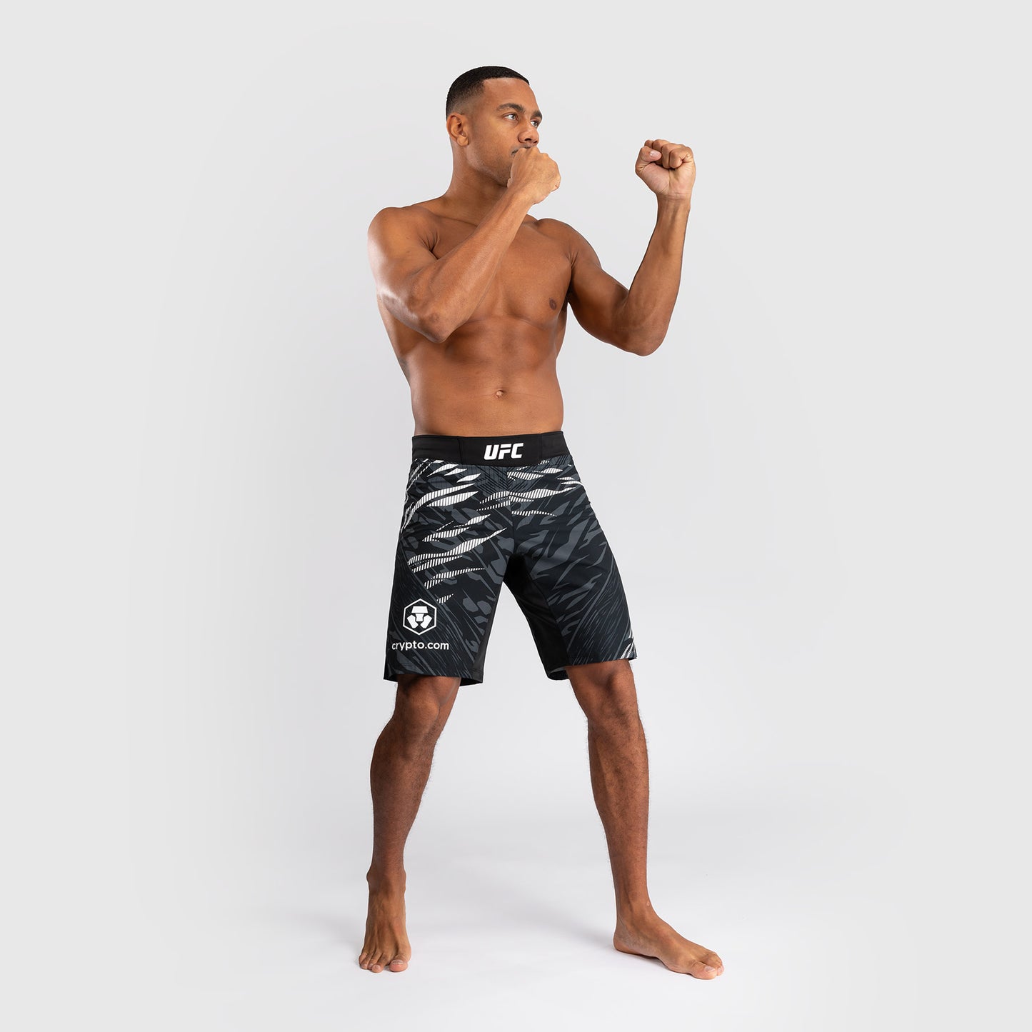 UFC Fusion by Venum Personalized Authentic Fight Night Fight Shorts voor Heren - Lang Fit - Zwart