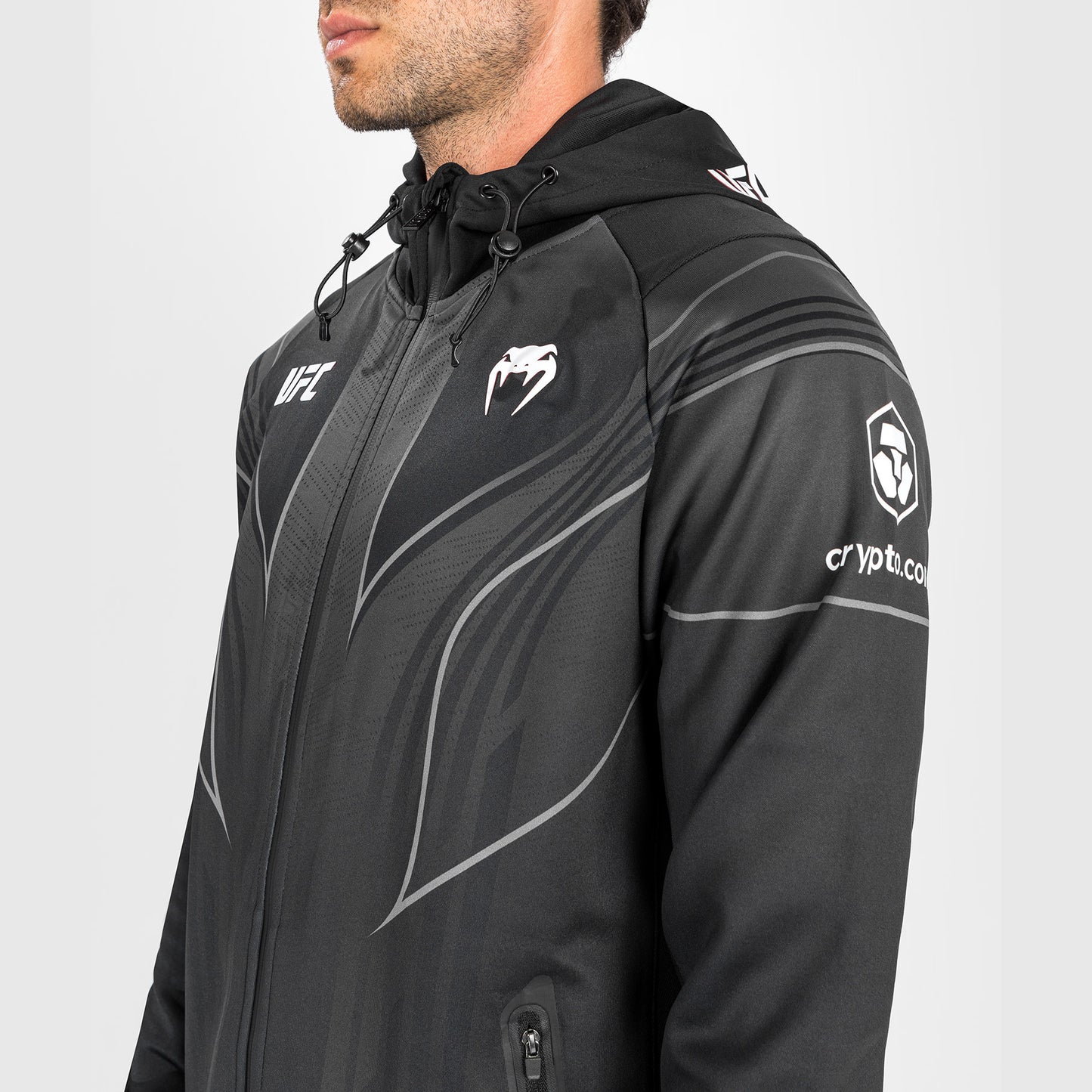 UFC Venum Authentic Fight Night 2.0 Heren Walkout Hoodie - Zwart