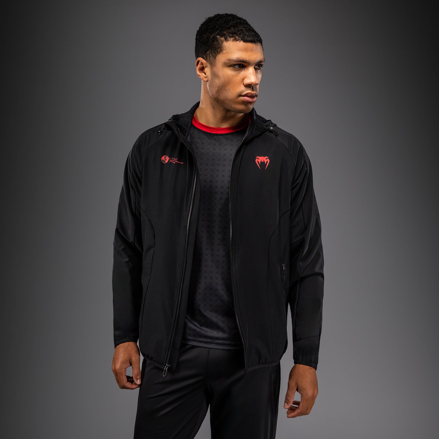 Venum x Roger Gracie Signature Jas - Zwart/Rood