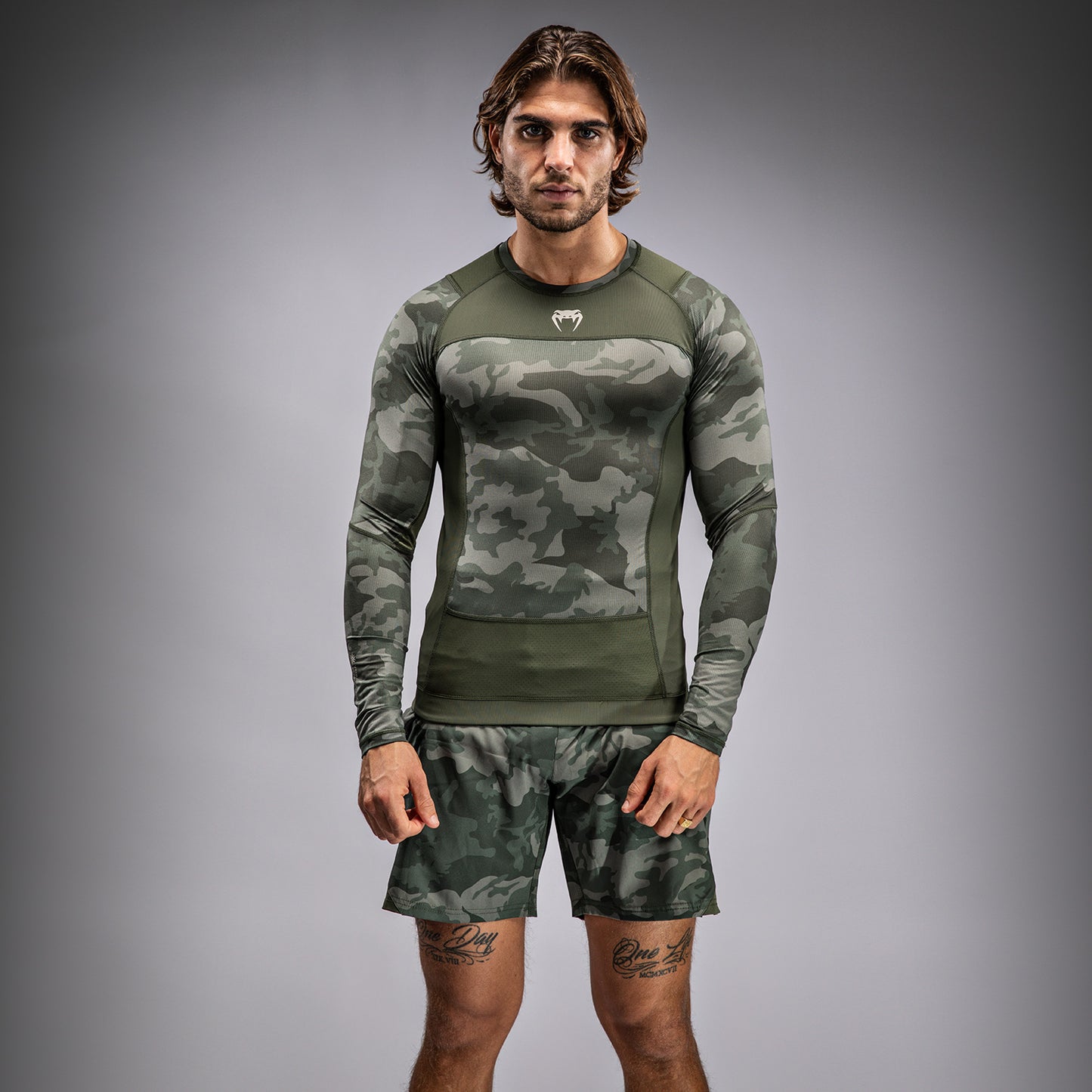 Venum G-Fit Air Lange Mouw Rashguard Heren - Legergroen