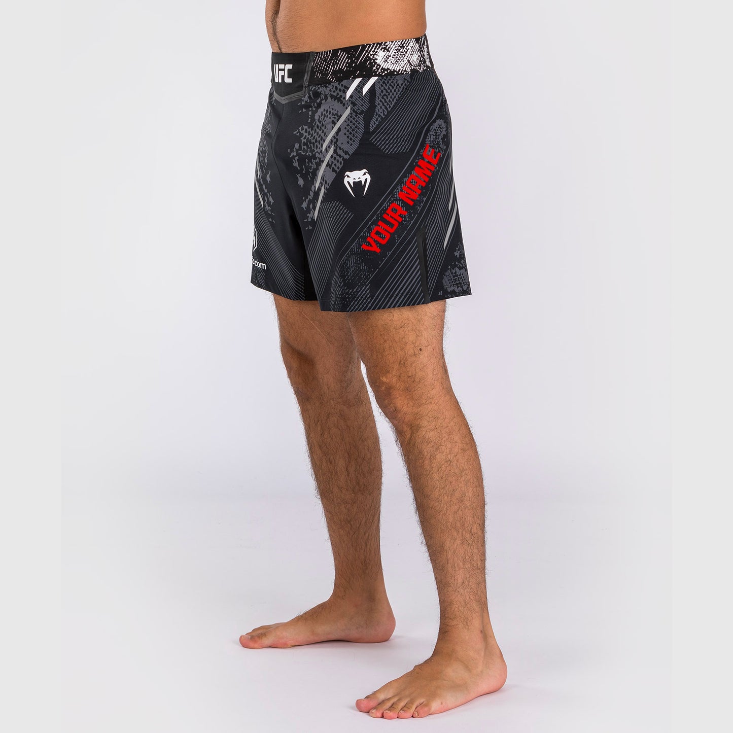 UFC Adrenaline by Venum Gepersonaliseerde Authentic Fight Night heren gevechtsshort - Korte pasvorm - Zwart