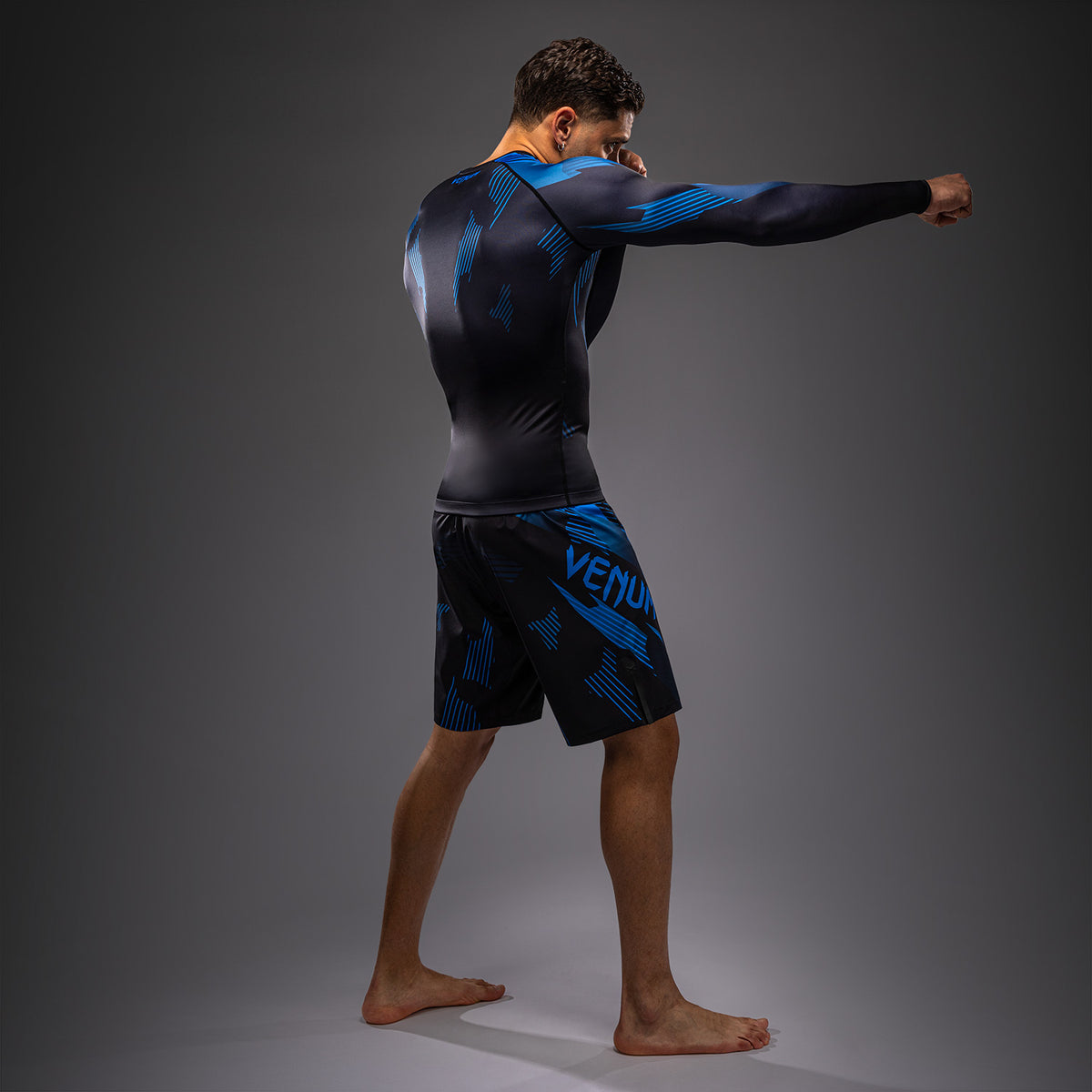 Venum No-Gi 6.0 Rashguard met lange mouwen - Zwart/Blauw