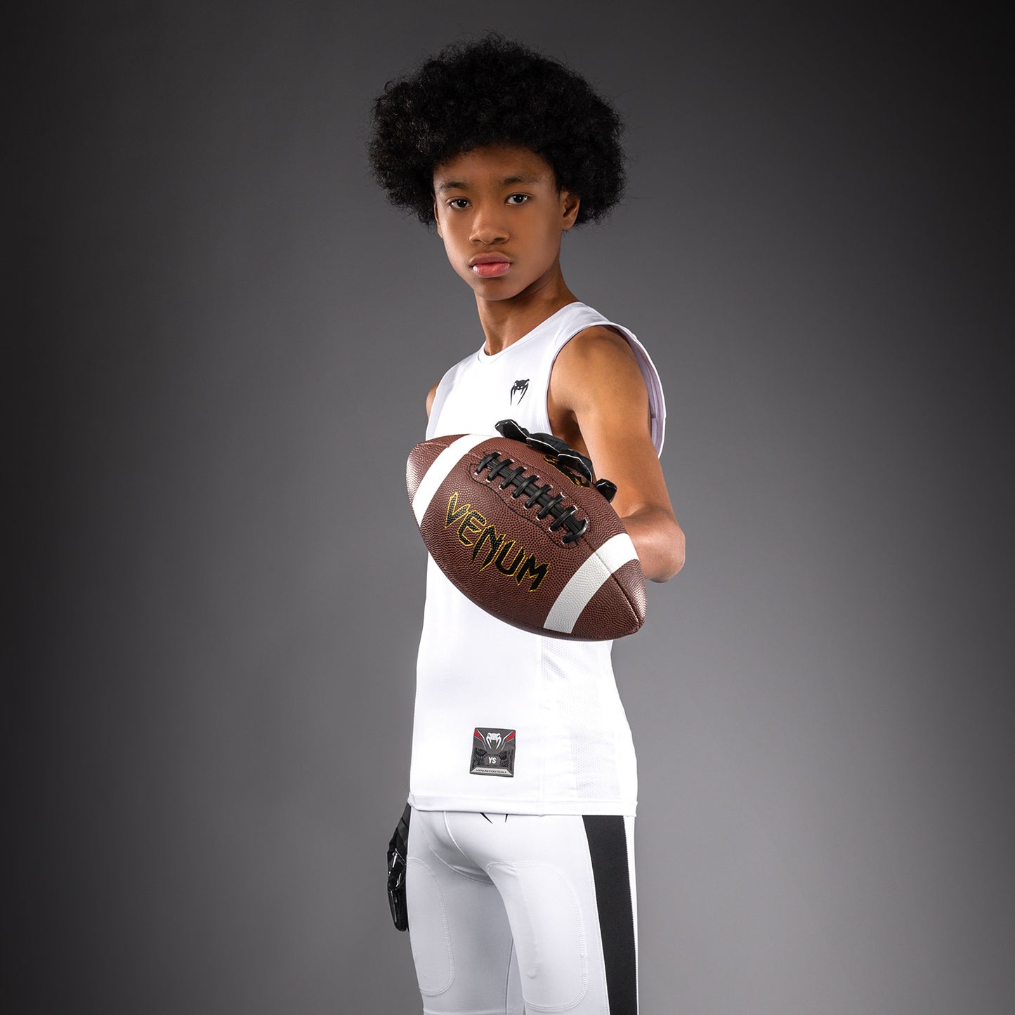 Venum Elite Football Voetbal Mouwloos Compressie T-shirt voor kinderen - Wit