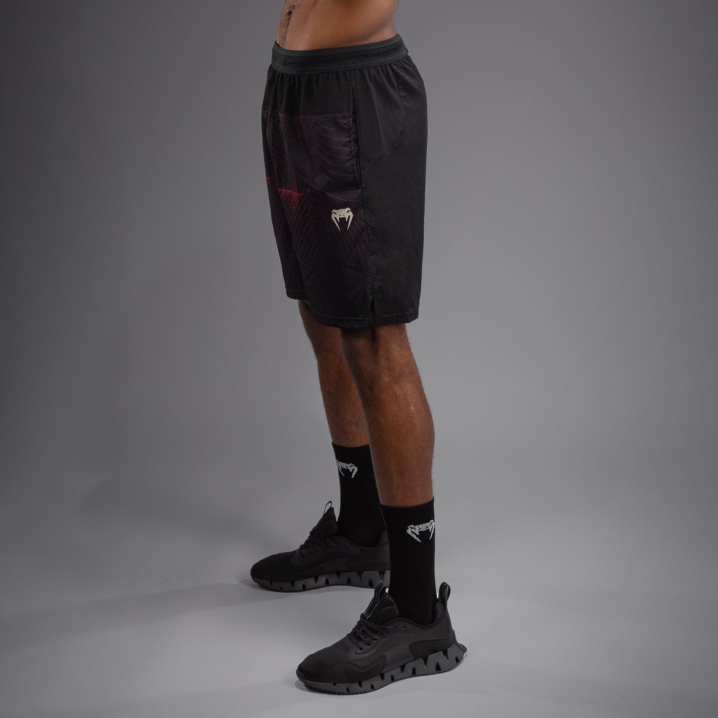 Venum G-Fit Air Trainingsbroek Heren - Diepzwart / Vuurrood