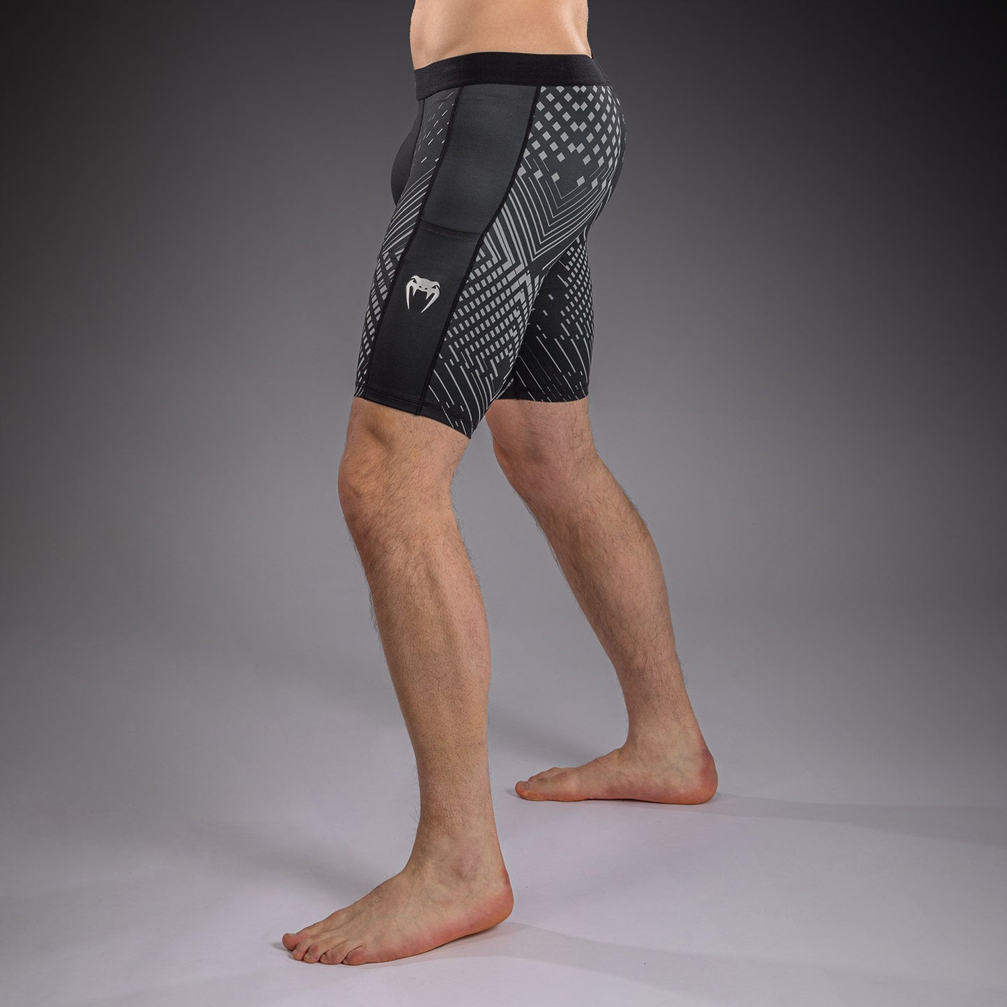 Venum Midnight Fury Compressieshort – Zwart/Grijs/Zilver
