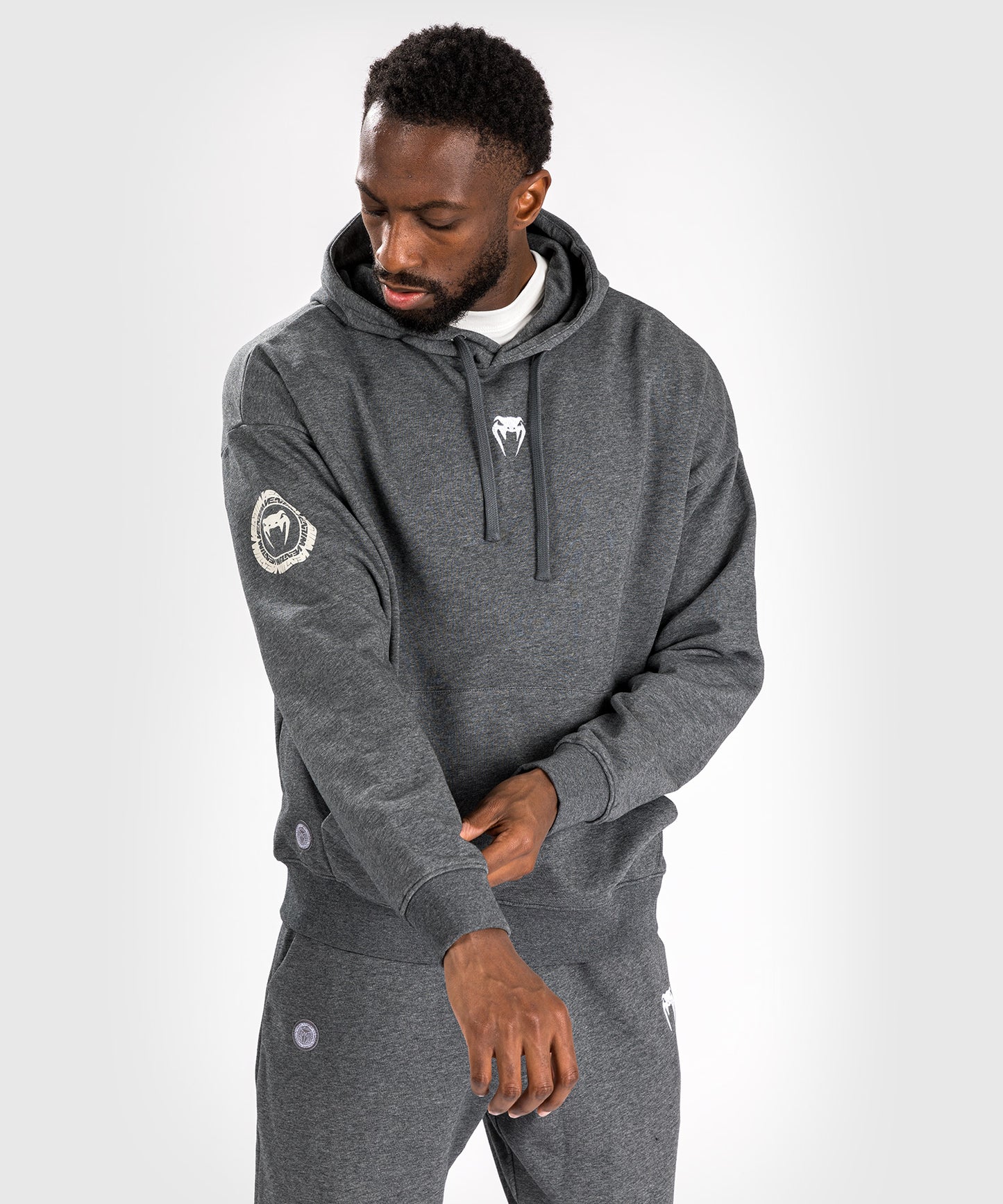 Venum Vortex XL Lite Heren Hoodie - Donker Heather Grijs