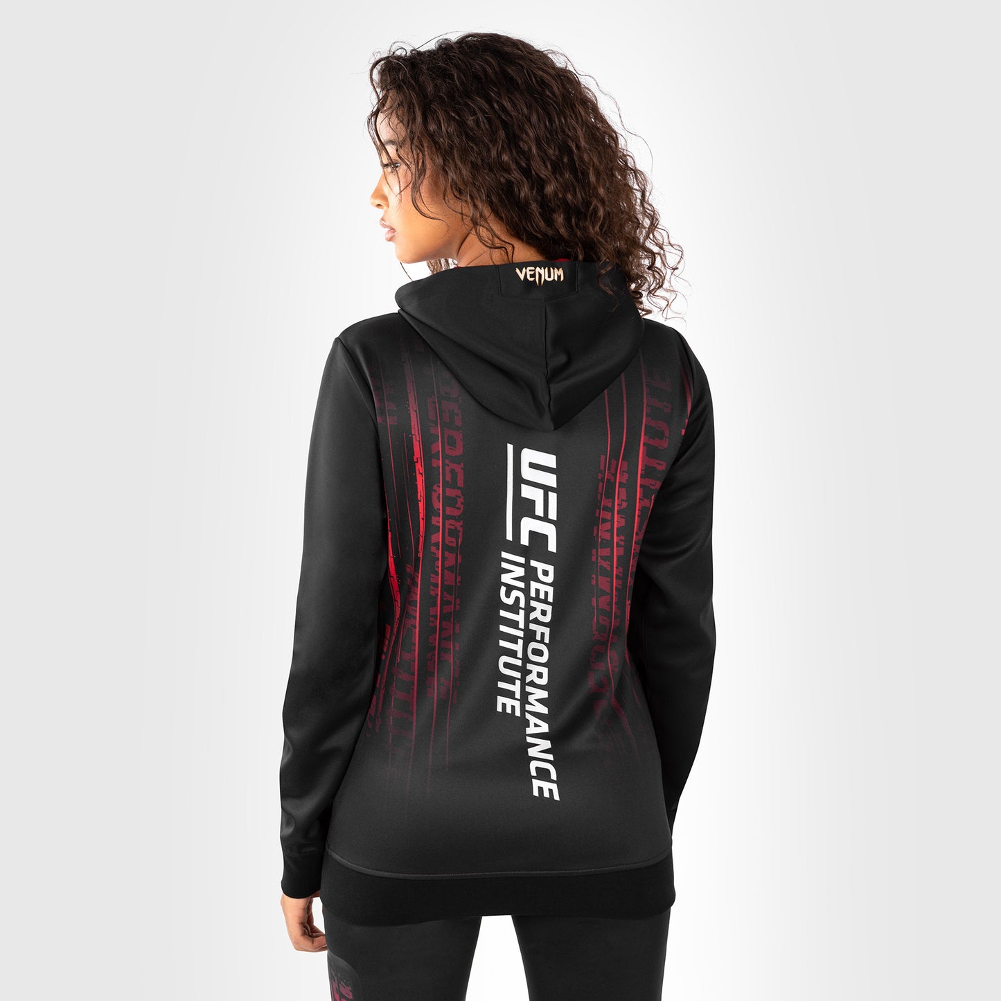 UFC Venum Performance Institute 2.0 Zip Hoodie voor Dames - Zwart/Rood